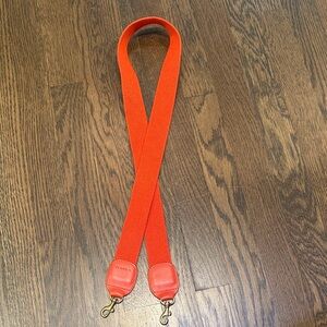 Clare v orange canvas crossbody strap